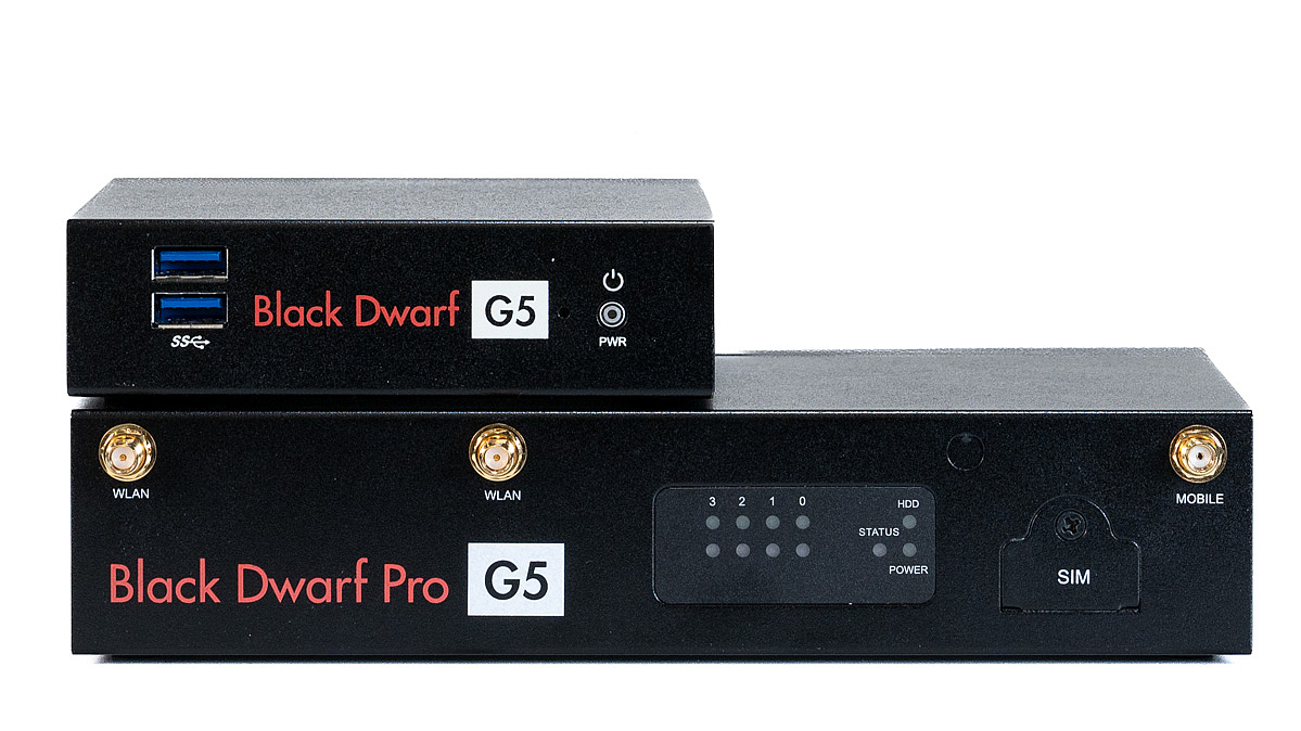 Gestapelte Black Dwarf-Hardware von Securepoint