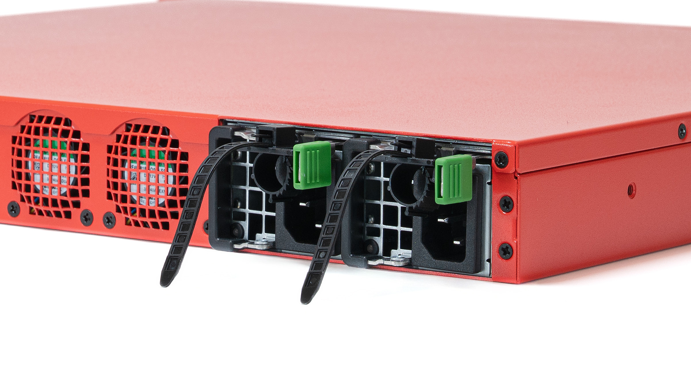 Redundante Netzgeräte für mehr Sicherheit Zwei eingebaute Netzgeräte der RC1000R G6 UTM-Firewall