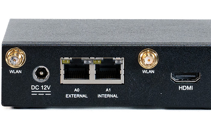 Rückansicht der Securepoint Black Dwarf G5 UTM-Firewall