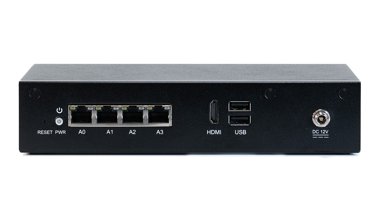 Rückansicht der Securepoint Black Dwarf Pro G5 UTM-Firewall