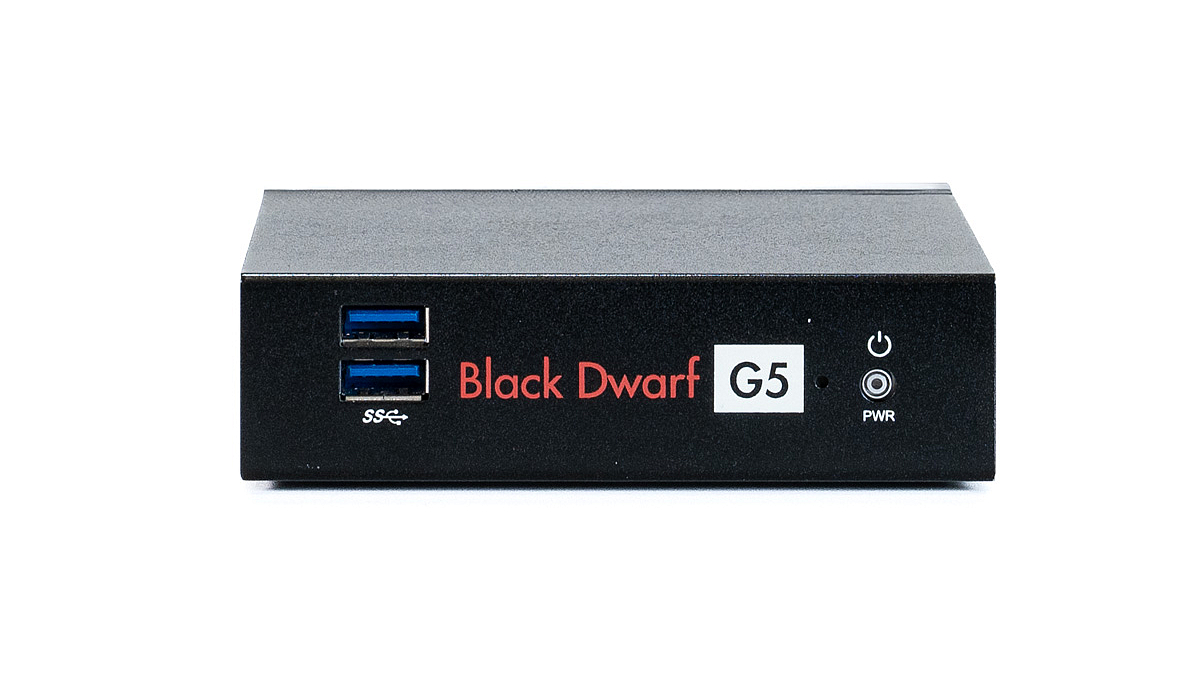 Frontansicht der Securepoint Black Dwarf G5 UTM-Firewall